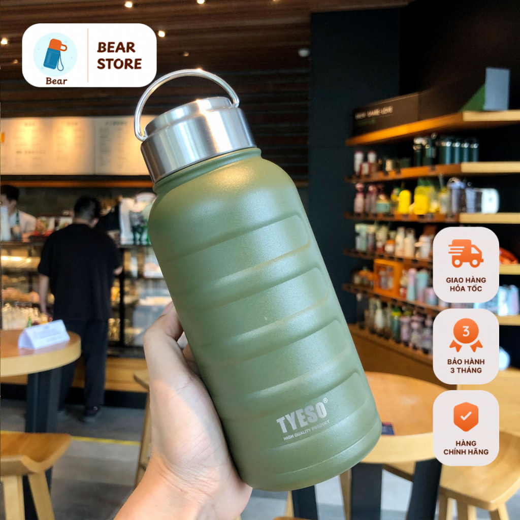 Bình giữ nhiệt cao cấp Tyeso Larva 750ml - 1000ml bình giữ nhiệt thể thao Tyeso Larva chính hãng