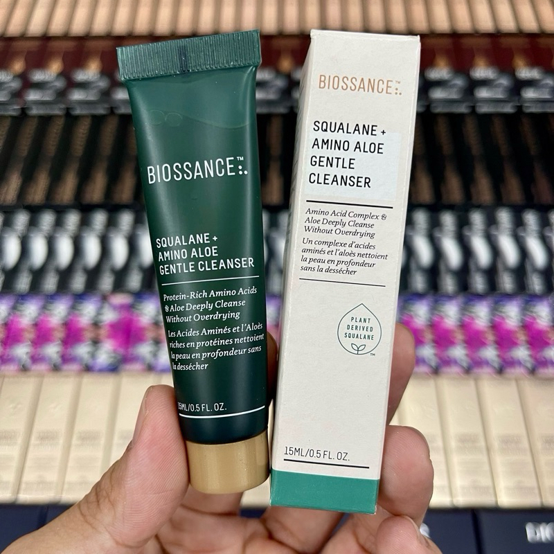 Sữa rửa mặt Biossance Squalane + Amino Aloe Gentle Cleanser 15ml