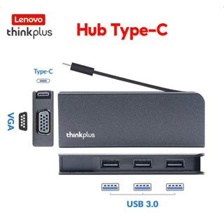 Hub Lenovo Thinkplus 4in1 Type C to VGA USB 3.0 cho laptop macbook