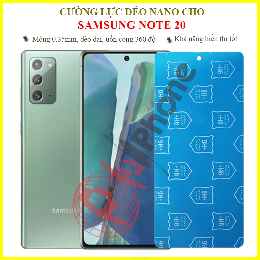 Dán cường lực dẻo nano trong hoặc nhám cho Samsung Note 20