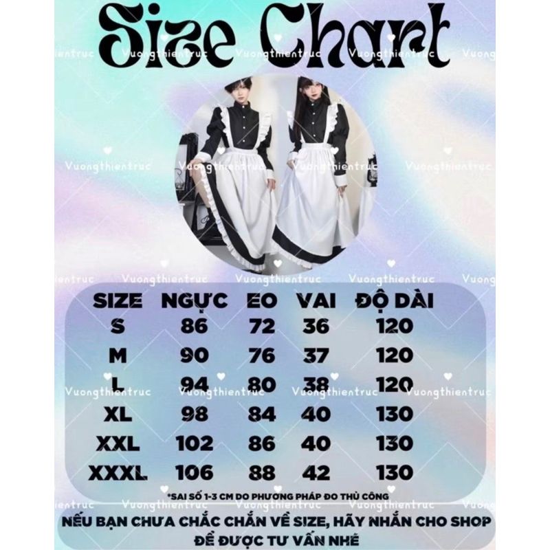 Maid dài cosplay dành cho nam nữ TẶNG TẤT | BigBuy360 - bigbuy360.vn