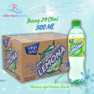  Nước Khoáng Ngọt Hương Chanh LEMONA Vĩnh Hảo 500ml  Thùng 24 chai  