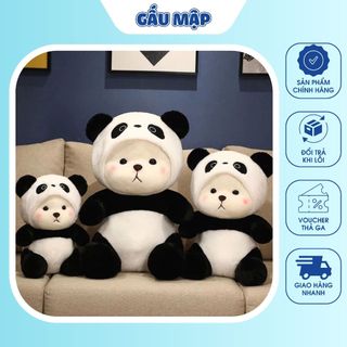  Gấu bông Lena Cosplay Gấu Trúc Panda Đội Mũ Dễ Thương Thú Nhồi Bông Cute Chất Vải Mềm Mịn Cao Cấp 