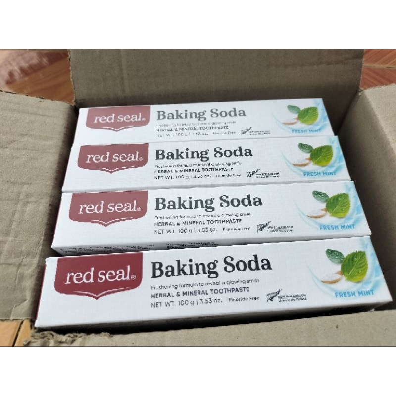 Red Seal Baking Soda Kem đánh răng [mẫu mới]