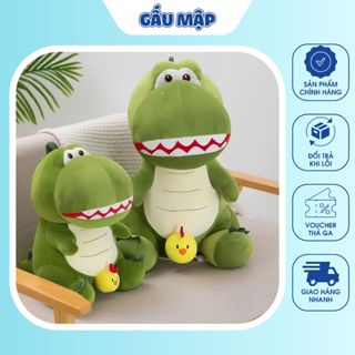 Gấu Bông Khủng Long Xanh Gà Con Đáng Yêu Thú Nhồi Bông Khủng Long Chất Nhung Miniso Mềm Mịn Cao Cấp