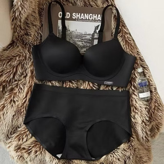 Set Đồ lót nữ Bradina - Áo lót mặc áo dài không gọng & Quần lót su đúc trơn không lộ viền 977