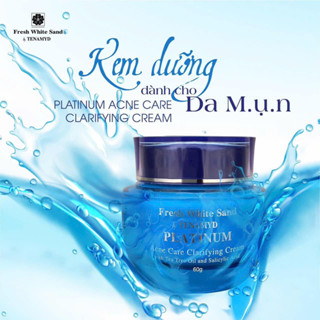 Kem dưỡng Fresh White Sand By Tenamyd Platinum Acne Care Clarifying Cream làm dịu da, kiềm dầu cho da mụn 60g