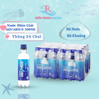 Nước Điện Giải Aquarius 390ml (Thùng 24 chai) - Bù Nước Bù Khoáng