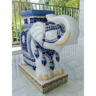 Voi đế, con voi gốm sứ, con voi xưa, đôn voi, đôn kệ cây cảnh