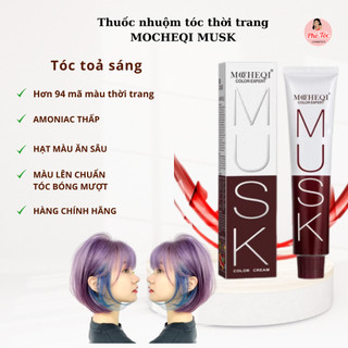 Thuốc nhuộm tóc 100ml MOCHEQI MUSK màu sắc thời trang bền màu lên màu chuẩn 100 ML