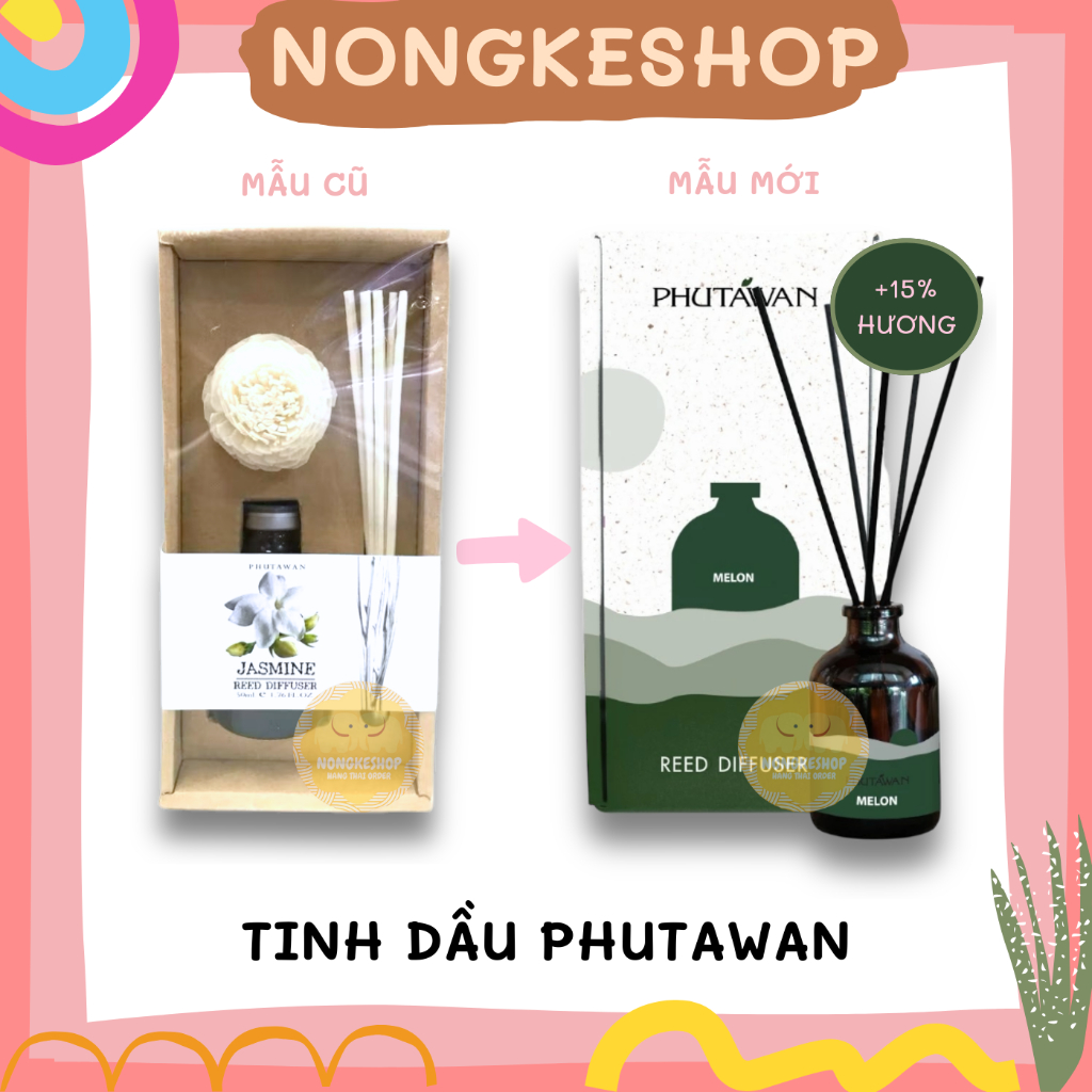 Tinh dầu thơm phòng PHUTAWAN Thái Lan 50ml