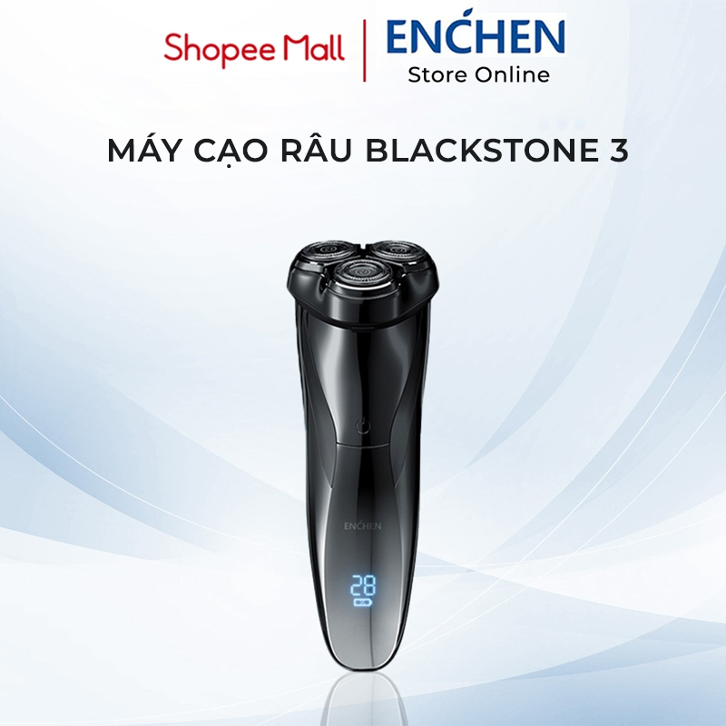 Máy cạo râu Enchen Blackstone 3, máy cạo râu chống nước IPX7, pin sạc, lưỡi dao nổi 3D - BH 12 tháng