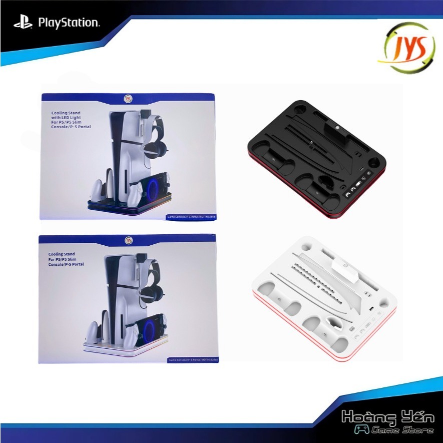 Dock tản nhiệt đa năng cho Ps5 Slim/ Sạc Portal và Sạc Cả Tay Cầm JYS Bảo Hành 12 Tháng