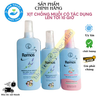 Remos Xịt  Chống Muỗi Có Tác Dụng Xua Muỗi Tận 10 Giờ Dùng Được Cho Trẻ Chai 70 Ml