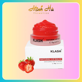 Son dưỡng môi Klash Natural Lip Balm 10g hỗ trợ làm hồng môi, giảm thâm