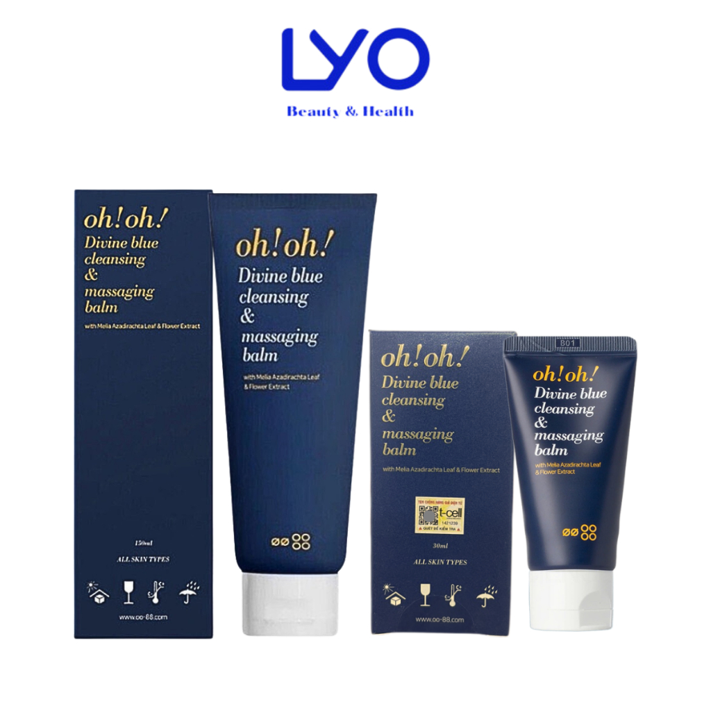 Sáp Tẩy Trang oh!oh! Làm Sạch Sâu Divine Blue Cleansing & Massaging Balm 30ml & 150ml