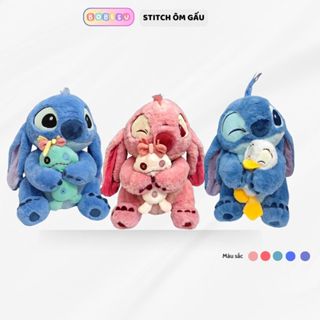 [Sẵn Hàng] Gấu Bông Stitch Ôm Vịt Ôm Gấu Stick Mẫu Mới Dáng Ôm Nhiều Màu Sắc Lựa Chọn,Gấu Bông Bobesu