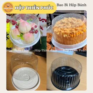 100 Hộp đựng bánh bông lan trứng muối 16cm - Hộp H25 cao đựng bánh bao đào tiên - hộp đựng bánh kem H25 Cao