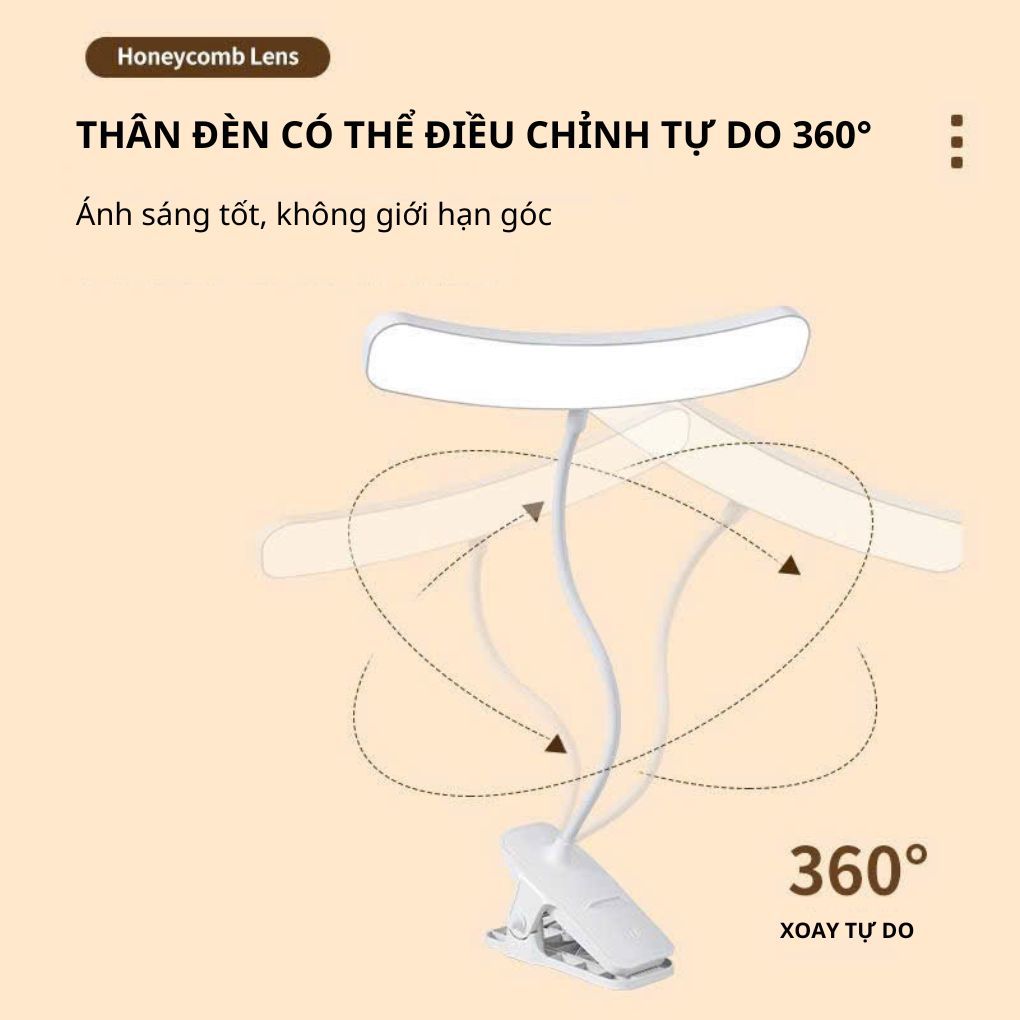 Đèn học kẹp bàn 1257chống cận nâng cấp,đèn led đọc sách đầu giường để bàn điều chỉnh 3 chế độ ánh sáng thông minh. | BigBuy360 - bigbuy360.vn