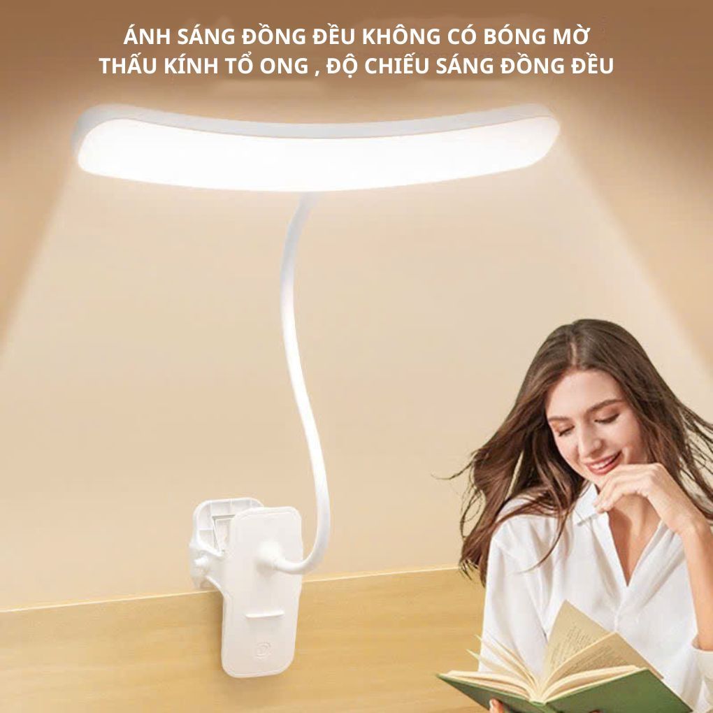 Đèn học kẹp bàn 1257chống cận nâng cấp,đèn led đọc sách đầu giường để bàn điều chỉnh 3 chế độ ánh sáng thông minh. | BigBuy360 - bigbuy360.vn