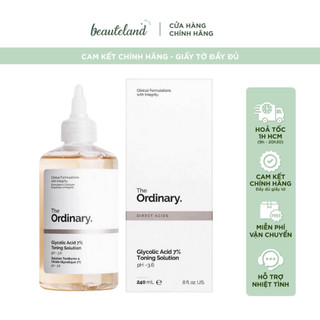  Toner tẩy da chết hỗ trợ giảm mụn hỗ trợ mờ thâm The Ordinary Glycolic Acid 7% Toning Solution 