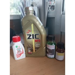 Combo đa năng Mua 1 tặng 3:SK ZIC M9 10W40, tặng súc rửa động cơ, dầu thắng, dung dịch làm mát