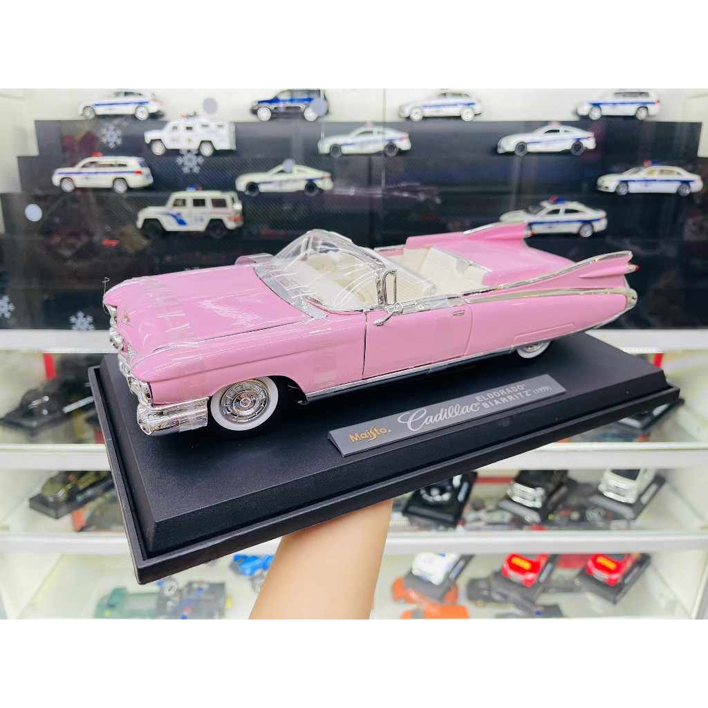 Xe mô hình Cadillac Eldorado Biarritz 1959 Pink 1:18 Maisto OT18014