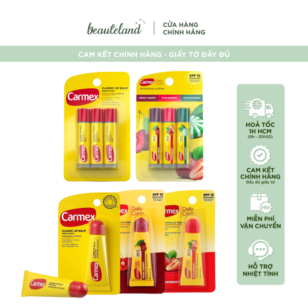 Son dưỡng môi Carmex Classic Lipbalm SPF15