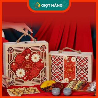 Bộ Quà Tết 2025 Hộp Gỗ Cao Cấp Sang Trọng Quà Tặng Tốt Cho Sức Khoẻ từ Nông Sản Giọt Nắng