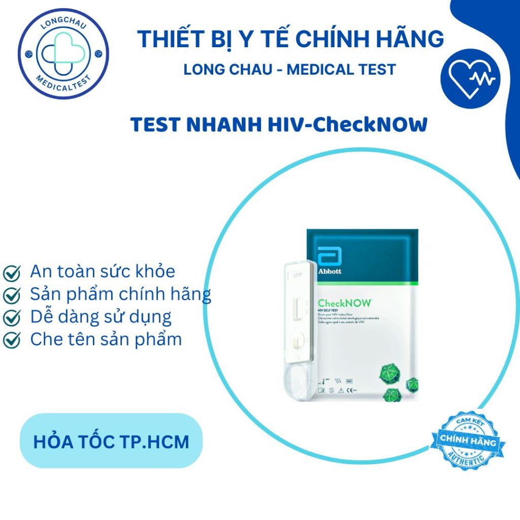 Bộ xét nghiệm nhanh HIV tại nhà abbott Checknow