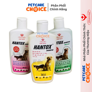 Hanvet Sữa Tắm HANTOX Diệt và Phòng Ve Rận Bọ Chét Cho Chó Mèo - Chai 200ml
