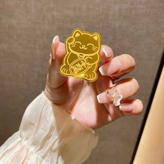 Miếng Dán Lưng Mèo Thần Tài gắn ốp lưng Mang Tới Tài Lộc Chiêu May Mắn Cho Người Sử Dụng