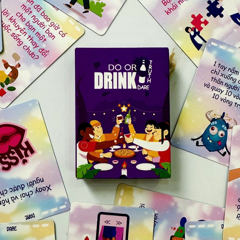 Bộ bài Do or Drink phiên bản Truth Or DareNhậu Uống Rượu Drinking Game Cho Bữa Tiệc Bùng Cháy Cuộc V