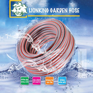 Ống nước Lionking. Ống nước tưới cây kết cấu 3 lớp chống gập, chống xoắn. Chịu áp lên tới 10 Bar