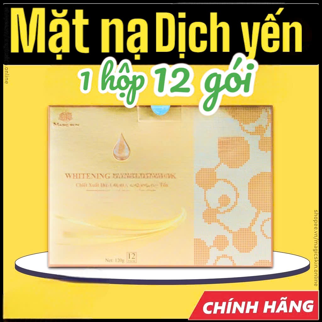  MẶT NẠ Ủ TRẮNG DỊCH YẾN MAGIC SKIN 👍 Whitening Bird Nest Mask 👍 CHUẨN SPA ✅ CHÍNH HÃNG 