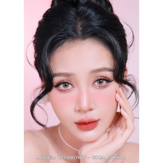 Lens tây không viền màu Xám/Nâu mã 193 kèm khay dụng cụ