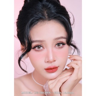 Lens tây không viền màu Xám/Nâu mã 193 kèm khay dụng cụ