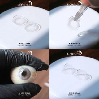 Lens tây không viền màu Xám/Nâu mã 193 kèm khay dụng cụ