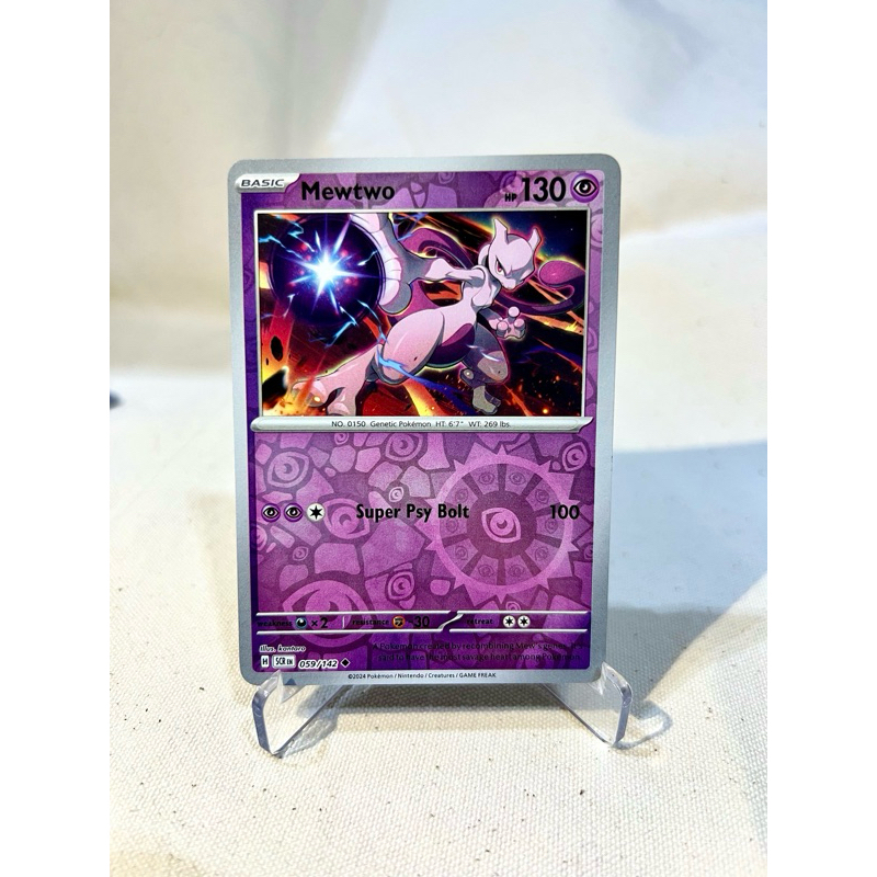 Thẻ Pokemon tcg Mewtwo Reverse holo chính hãng