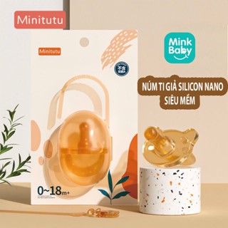  NÚM TI GIẢ SILICON NANO SIÊU MỀM MINITUTU CHÍNH HÃNG   CÓ DÂY ĐEO + HỘP NHỰA  