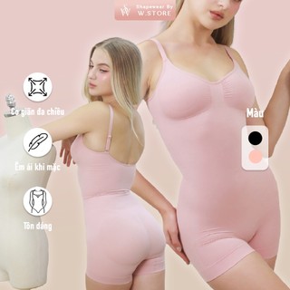   AVERY  Áo Định Hình Body Shapewear Jumpsuit WSTORE - Áo 2 Dây Liền Quần Định Hình Toàn Thân Siết Eo,Tạo Shape Fit Body 
