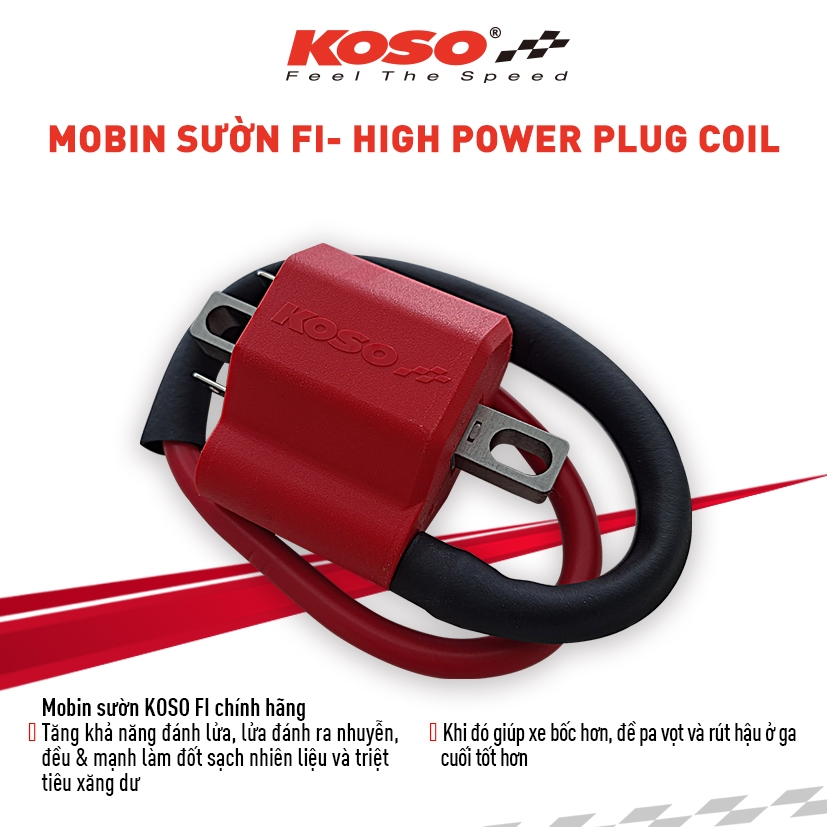 Mobin sườn KOSO Fi – HIGH POWER PLUG COIL(chính hãng)