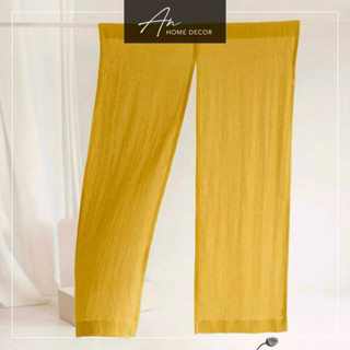 Rèm vải Linen Noren kiểu Nhật 2 tà nhiều màu
