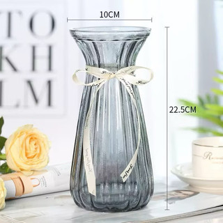 Bình hoa thuỷ tinh sọc nhiều màu (cao 20-22cm)