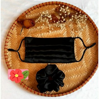 khẩu trang lụa, khẩu trang vải, lụa satin Cô Ba
