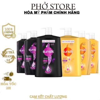 Dầu gội Sunsilk 1.4kg - 900g - 650g -320g làm sạch và mềm mượt tóc gấp 5 lần, cho mái tóc ngát hương