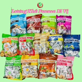  LƯƠNG KHÔ ĐỦ VỊ FUCUCO  370gr  túi  Snack Food Thức Ăn Ăn Vặt 