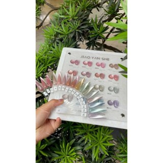 Sơn mắt mèo ánh trăng 16 chai, sơn mắt mèo Jiao yan she, sơn Hàn Quốc, tặng kèm bảng màu và nam châm