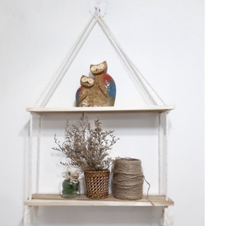 Ván gỗ ép làm kệ macrame 30x10 kèm dây ( nhiều màu )