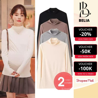  Áo Giữ Nhiệt Bầu Mùa Thu Đông Chất Vải Co Giãn Bigsize Từ 45kg đến 75kg Nhiều Màu Thời Trang BELIA 